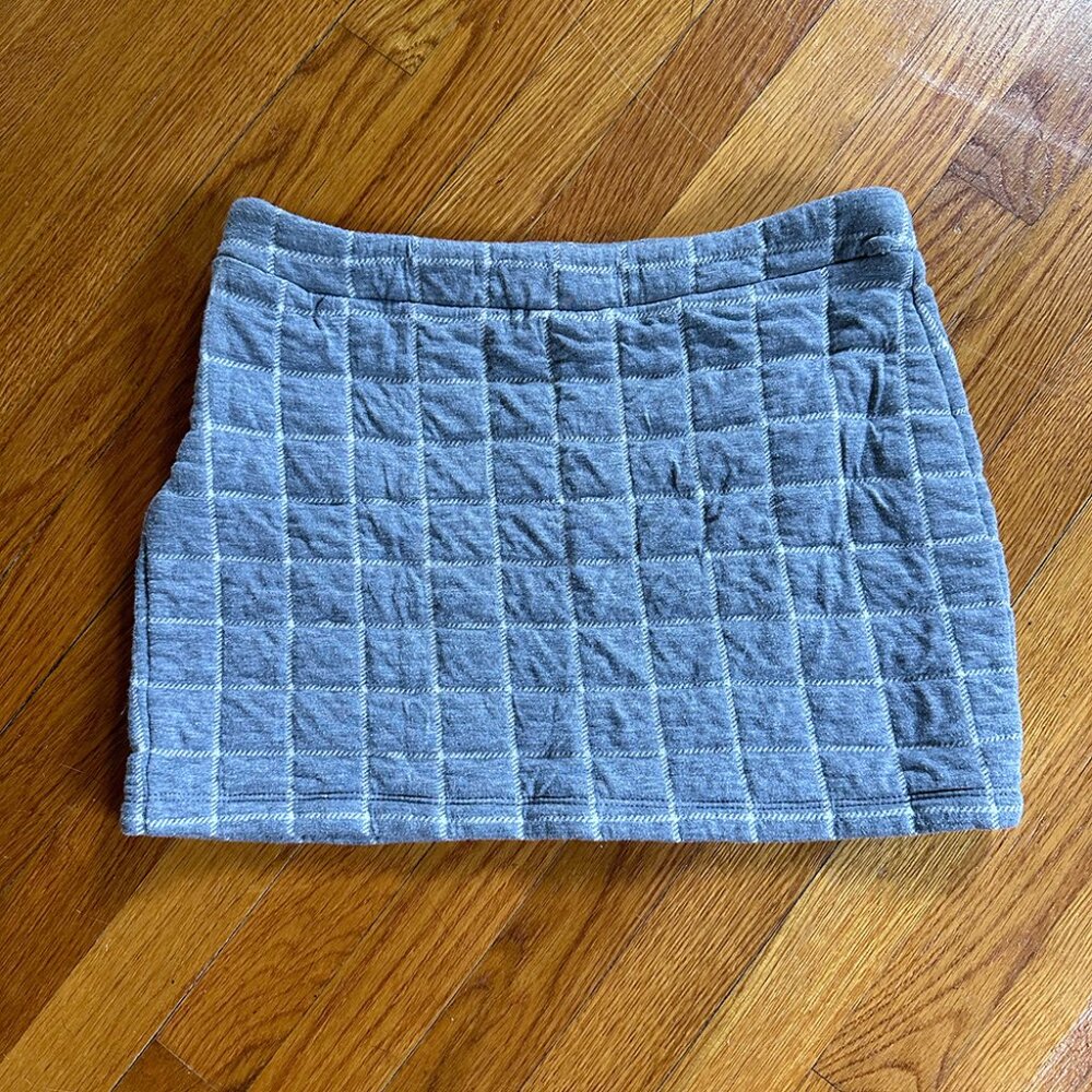 Who.A.U Grey qulited skirt, Large